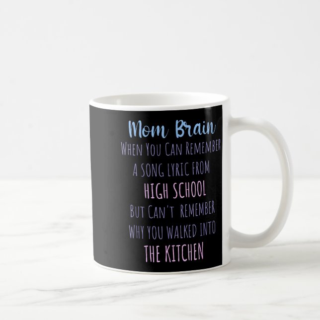 Mug Mom Brain Funny Definition Quote Sarcasm Women Mot (Droite)