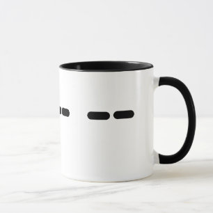 Mug MOM dans la boue de code Morse