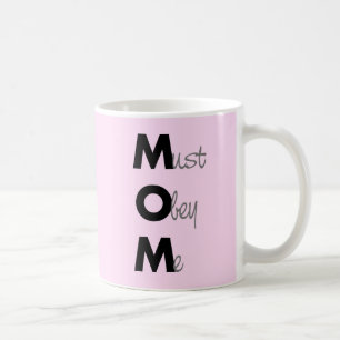 Mug MOM (doit m'obéir) dit Noir