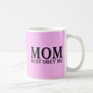 Mug MOM (doit m'obéir) dit Noir
