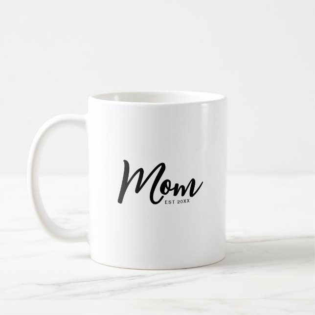 Mug Mom Established Black Script (Gauche)