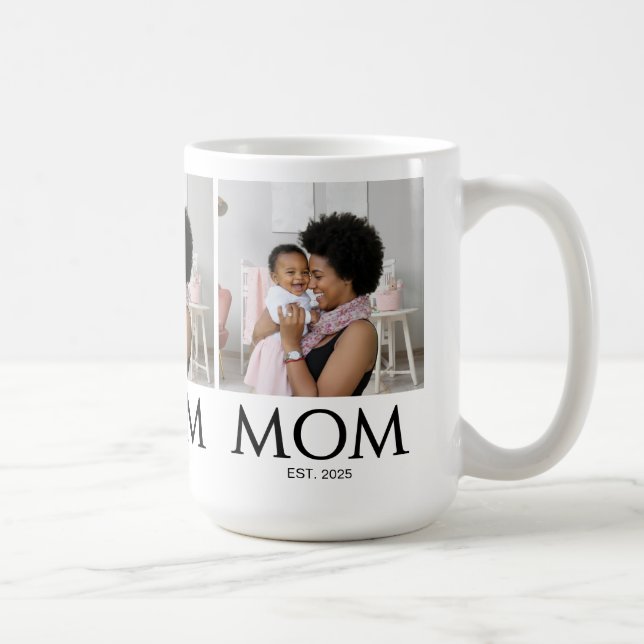 Mug Mom Established Classic Caps White Photo (Droite)