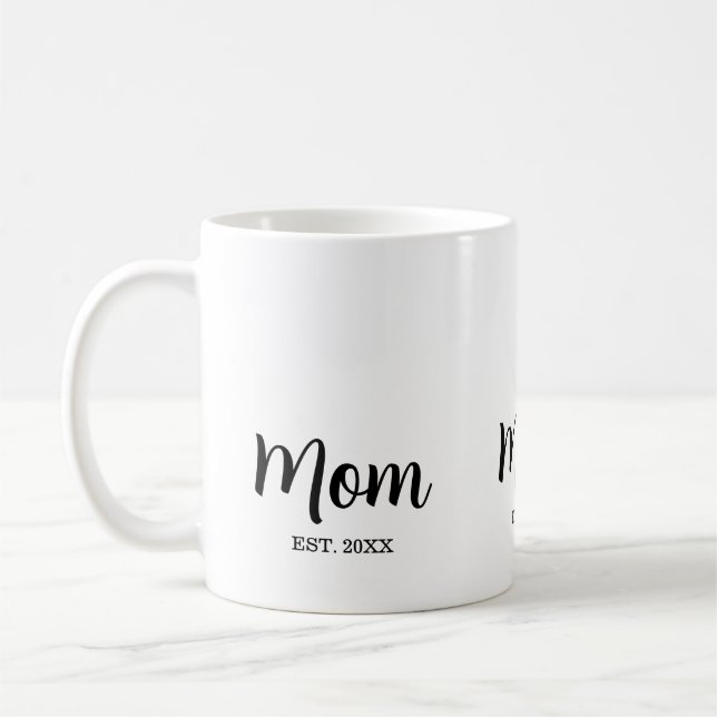 Mug Mom Established New Mom Gift (Gauche)