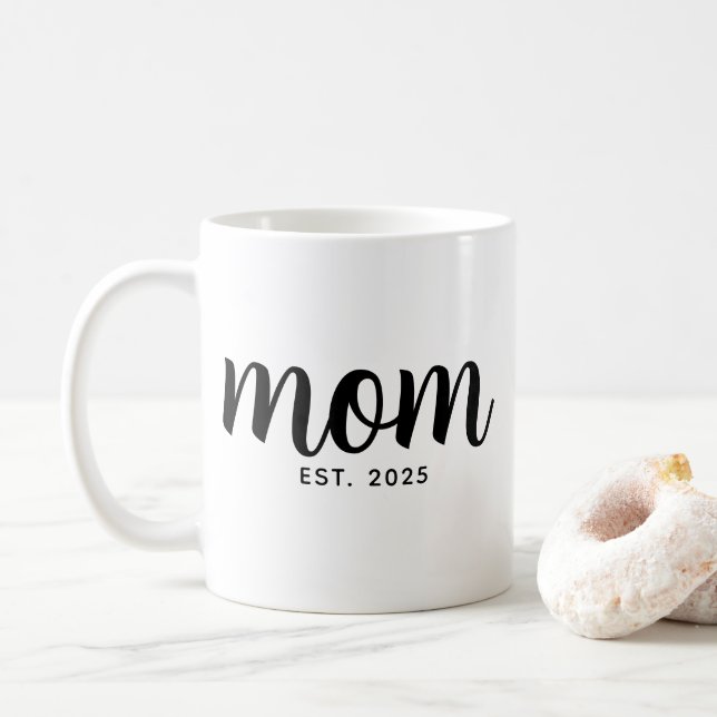 Mug Mom Established New Mom Gift (Avec donut)