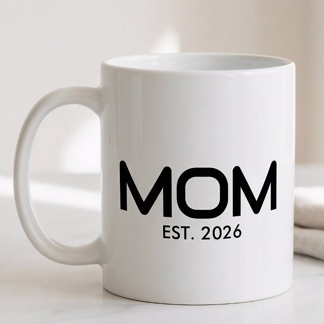 Mug Mom Established New Mom Gift  (Créateur téléchargé)