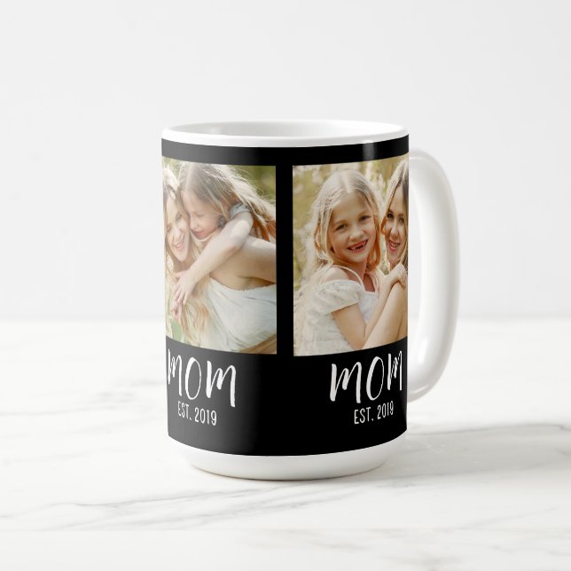 Mug Mom Established Script Black 3 Photo  (Devant droit)