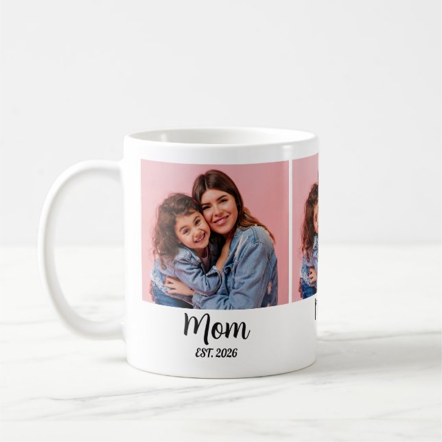 Mug Mom Established Script Black 3 Photo  (Gauche)