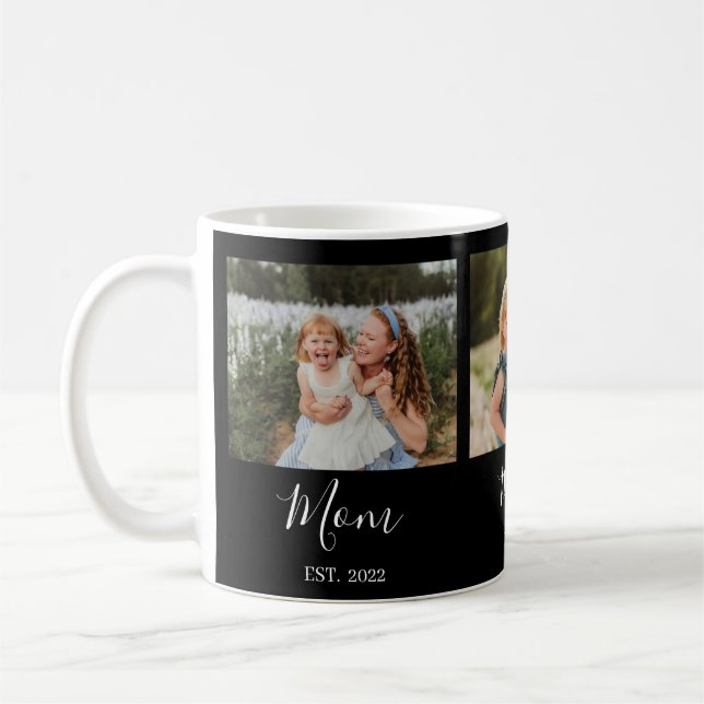Mug Mom Established Script Black 3 Photo (Gauche)