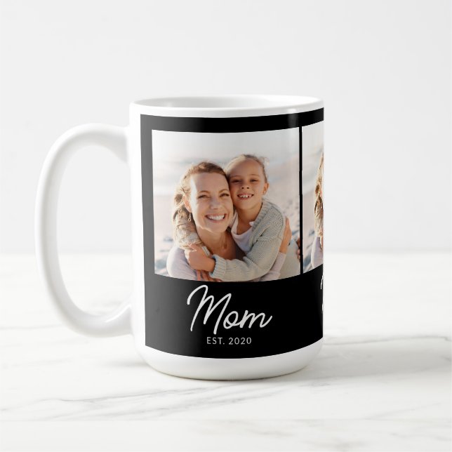 Mug Mom Established Script Black 3 Photo (Gauche)