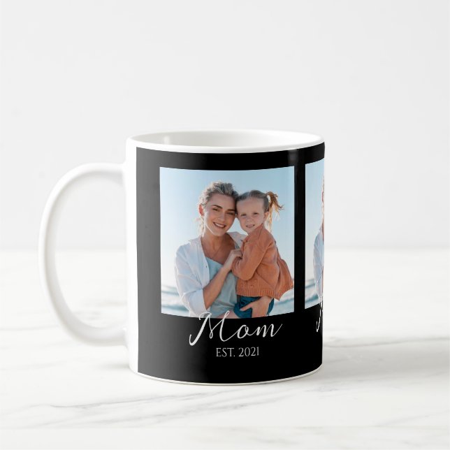 Mug Mom Established Script Black 3 Photo  (Gauche)