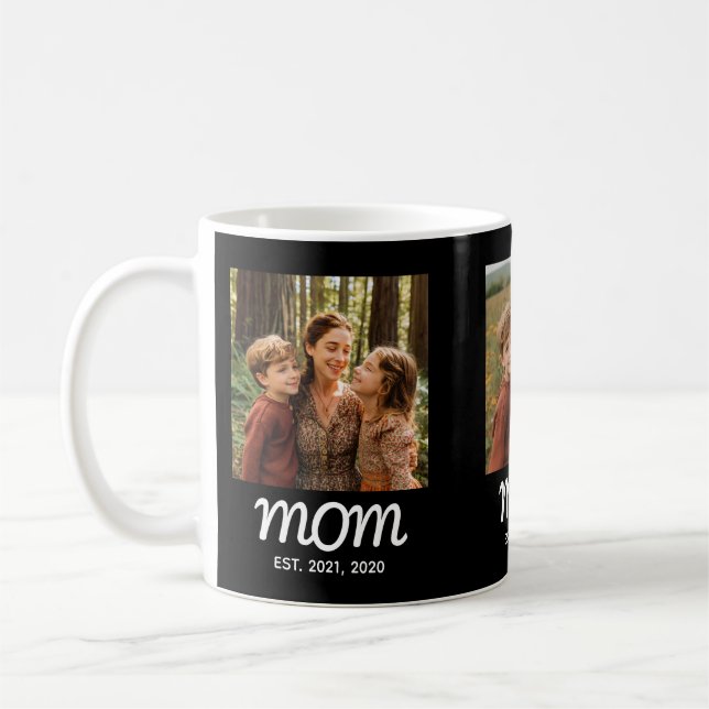 Mug Mom Established Script Black 3 Photo (Gauche)
