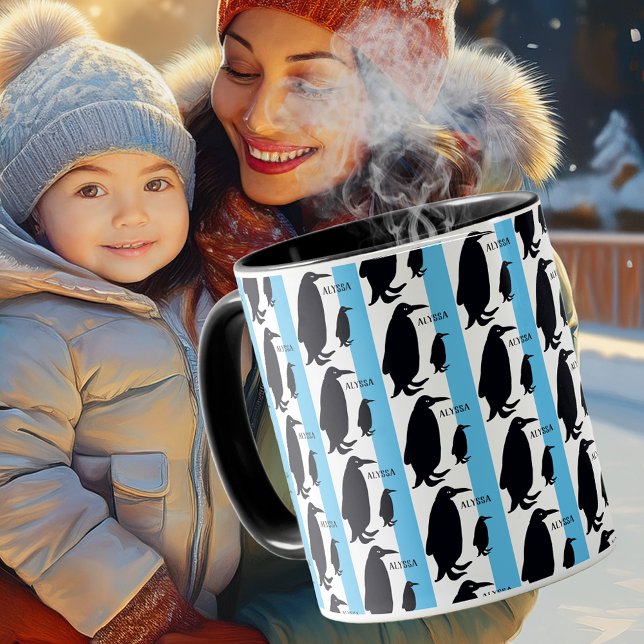Mug MOM et Baby Penguin (Créateur téléchargé)