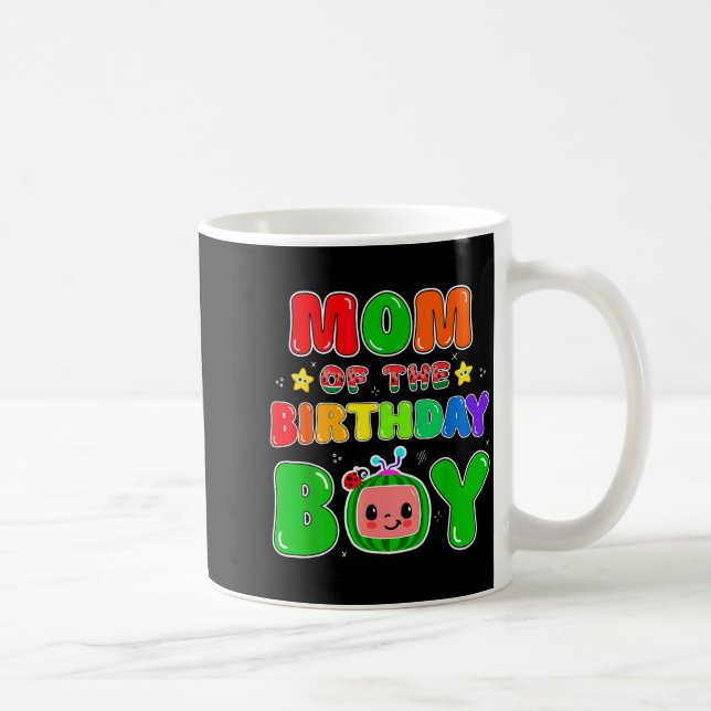Mug Mom Of The Birthday Boy Funny Melon Family Party M (Droite)