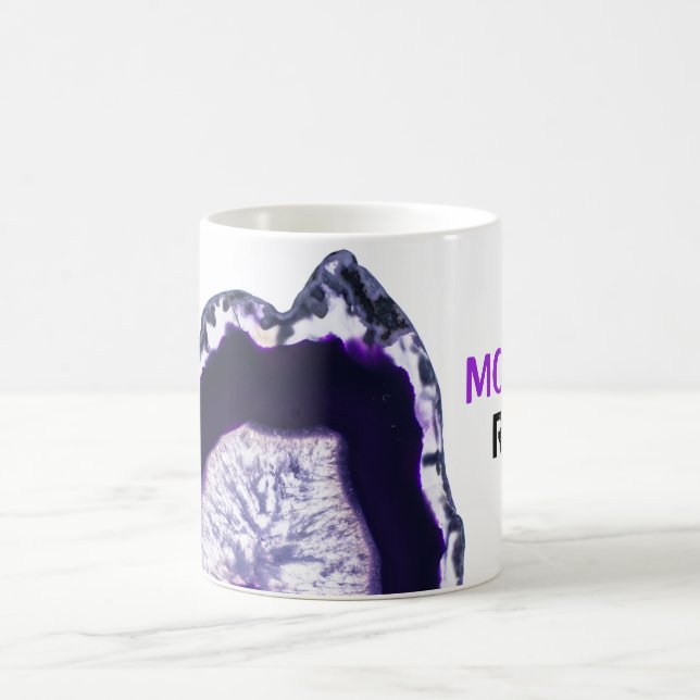 Mug *~* MOM ROCKS Agate Stones Géode lapidaire (Centre)