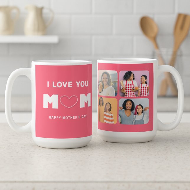Mug Mom, You’re My Whole Heart – Photo Collage (Créateur téléchargé)
