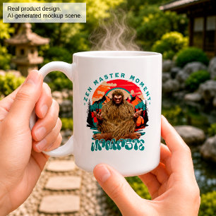 Mug Moment de maître zen Bigfoot Art rétro de méditati