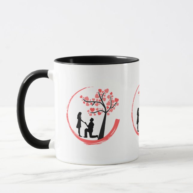 Mug Moment de proposition romantique (Gauche)