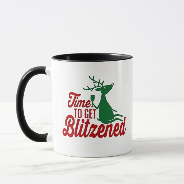 Mug Moment de se faire Blitzener Noël Renne  (Gauche)