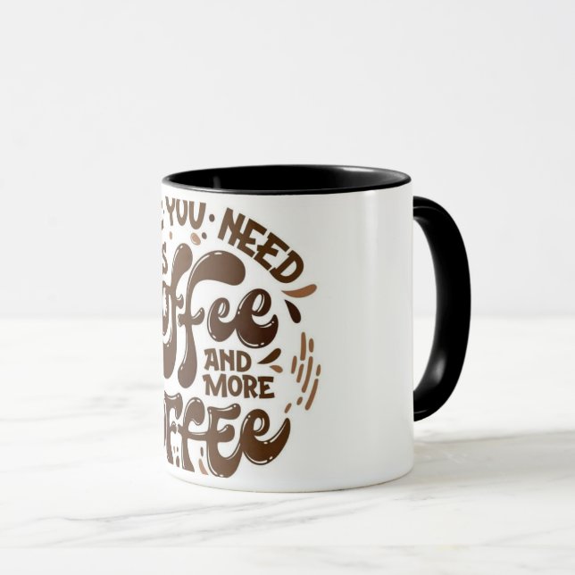 Mug Moments de bonheur café confortable (Devant droit)