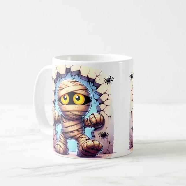 Mug Momie excentrique d'Halloween (Devant gauche)