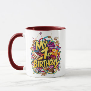 Mug Mon 1Er Anniversaire Gâteau Et Ballons