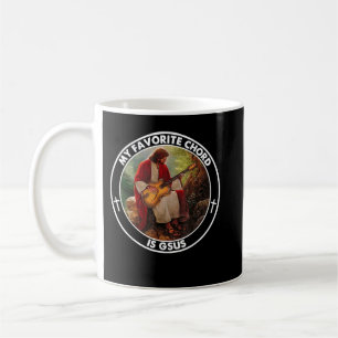 Mug Mon accord préféré est Gsus Jesus Guitar