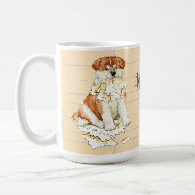 Mug Mon Akita A Mangé Ma Maison (Gauche)