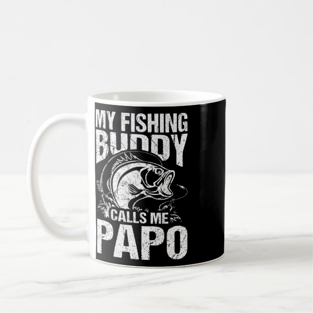 Mug Mon Ami de Pêche M'appelle Papo Fisher de la Fête  (Gauche)