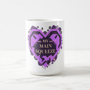 Mug Mon amour – Amour de café violet pour la Saint-Val