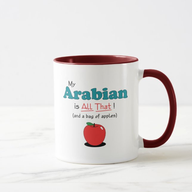 Mug Mon Arabe est tout cela ! Cheval drôle (Droite)