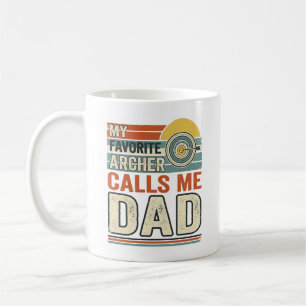Mug Mon archer préféré m'appelle papa design vintage_1