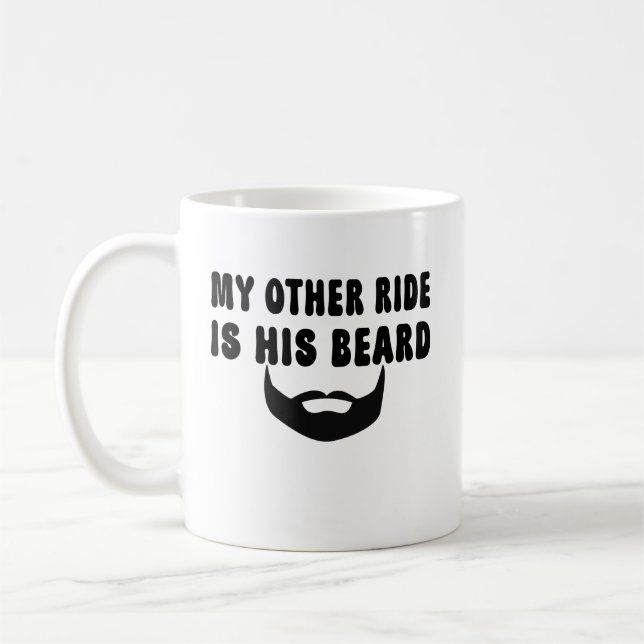 Mug Mon Autre Balade Est Sa Barbe Moto Biker Beard (Gauche)