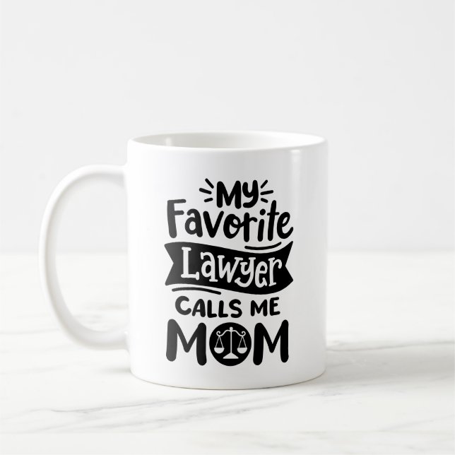 Mug "Mon avocat préféré m'appelle maman" Fête des Mère (Gauche)