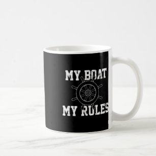 Mug Mon bateau mes règles capitaine de plaisance chemi