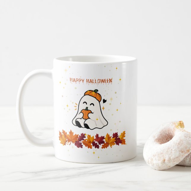 MUG MON BEAU FANTOME D HALLOWEEN  (Avec donut)