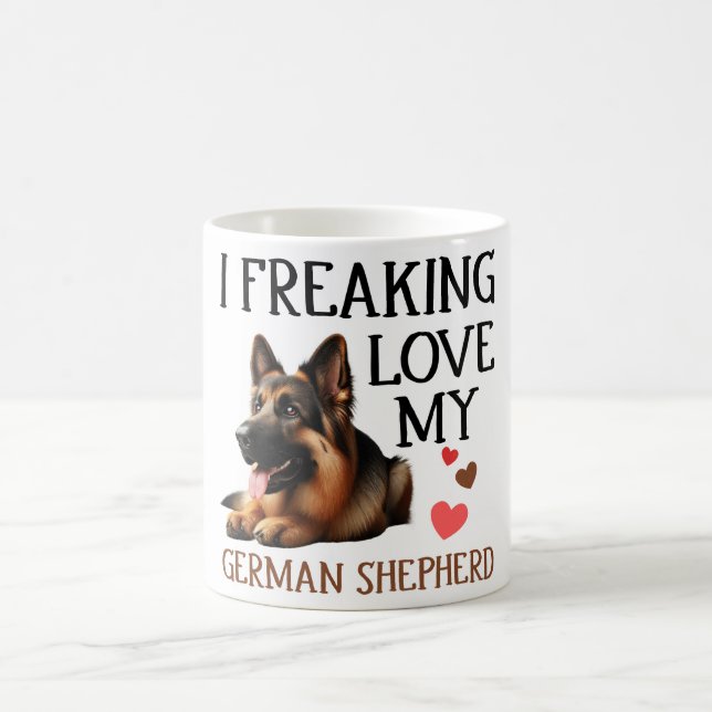 Mug Mon Berger Allemand, mon chien mignon (Centre)