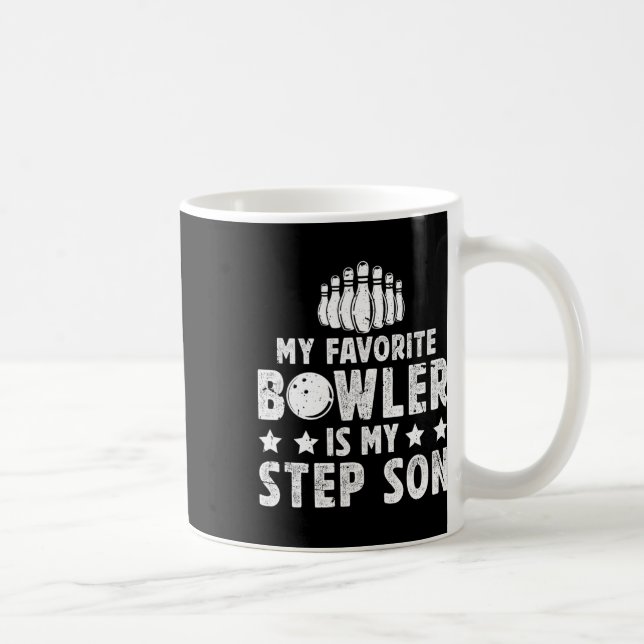 Mug Mon Bowler Favori Stepdad Bowling Step-papa D'Un B (Droite)