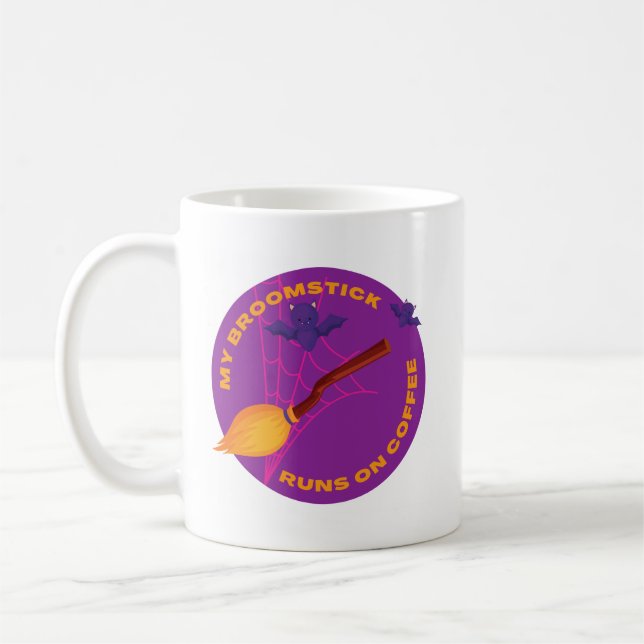Mug Mon Broomstick Fonctionne Sur Café (Gauche)