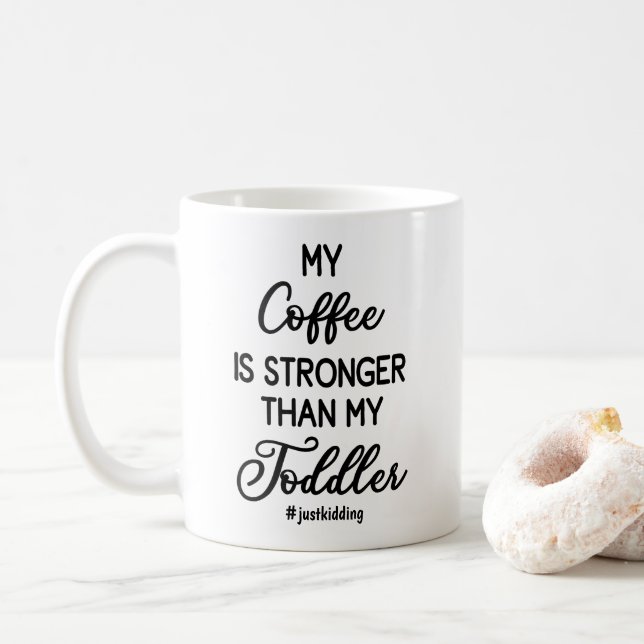 Mug Mon café est plus fort que mon bébé (Avec donut)