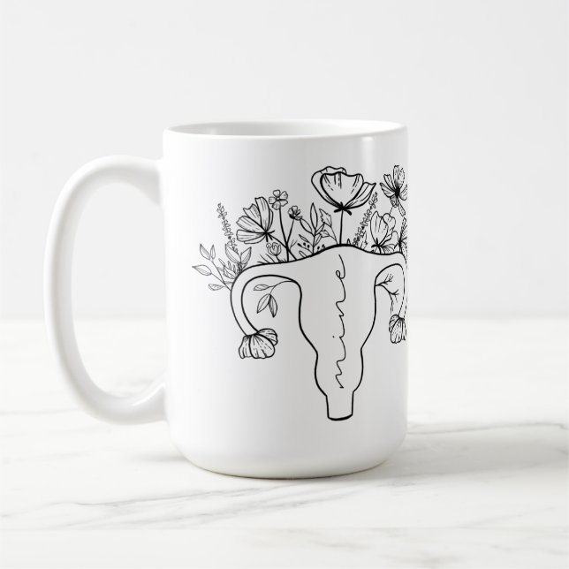 Mug Mon café Mon utérus (Gauche)