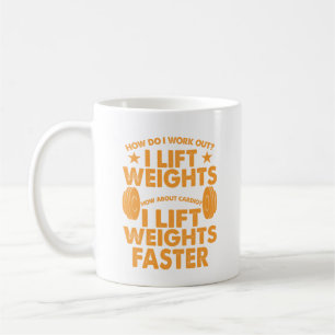 Mug Mon Cardio Est Plus Rapide Que Le Poids De Levée
