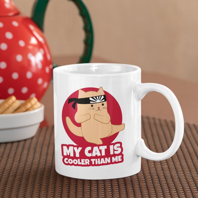 Mug Mon chat est Glacière que moi Funny Karate (Créateur téléchargé)