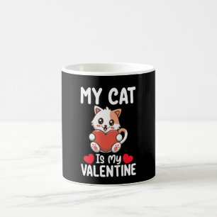 Mug Mon chat est mon jour de la Saint-Valentin drôle a