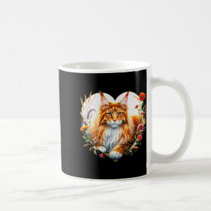 Mug Mon chat est mon Valentin Mignon Chat Maine Coon O