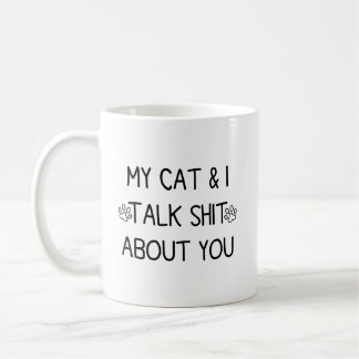 Mug Mon chat et moi parlons de toi 2 faces