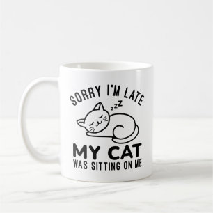 Mug Mon Chat Était Assis Sur Moi