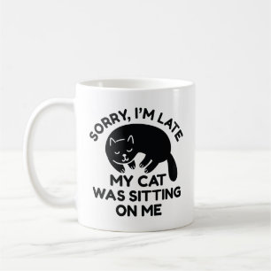 Mug Mon Chat Était Assis Sur Moi