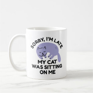 Mug Mon Chat Était Assis Sur Moi