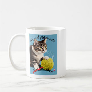 Mug Mon chat joue avec B**** - Fil.