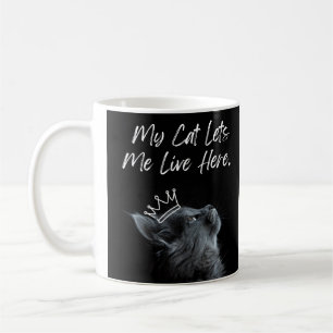 Mug Mon chat me laisse vivre ici